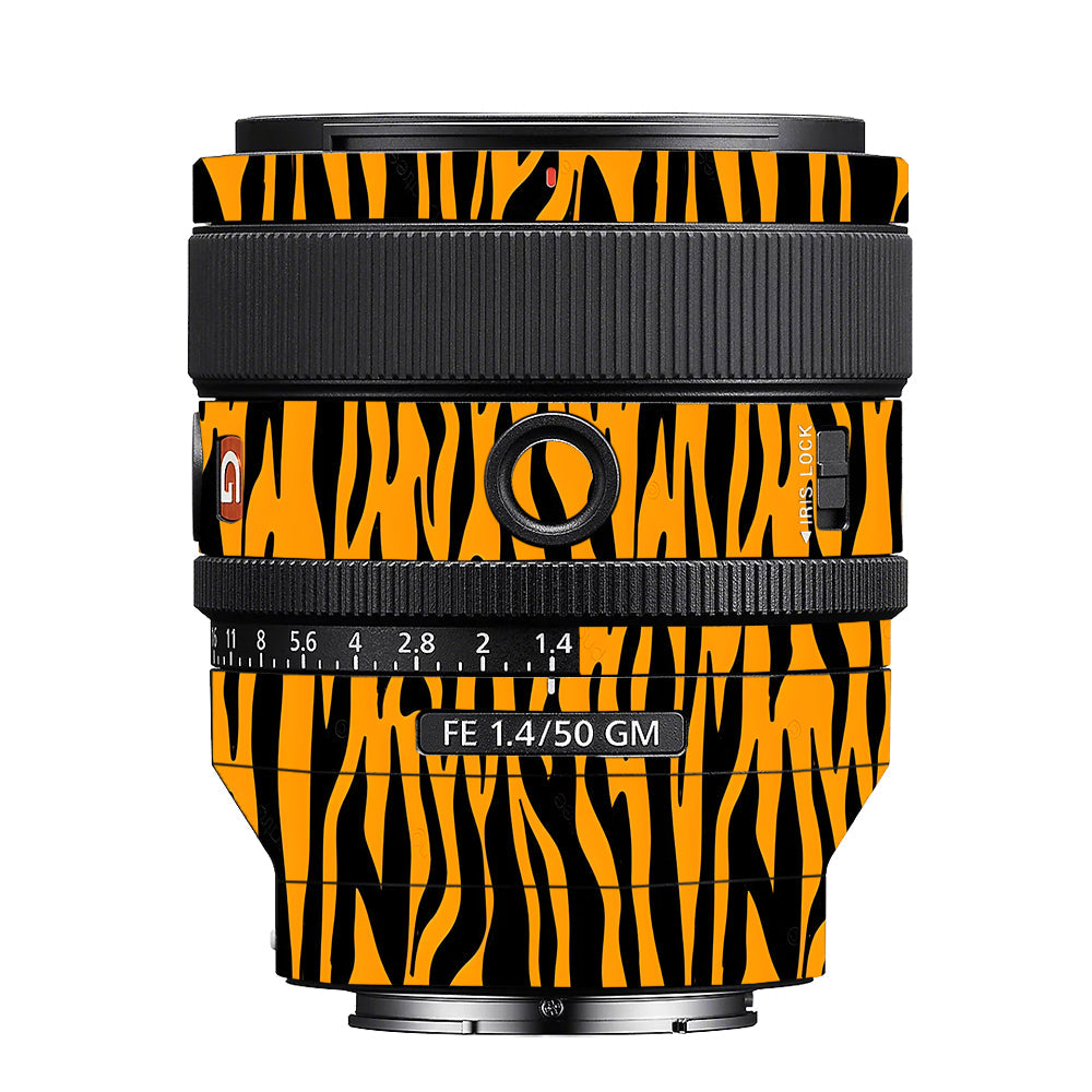 Savanna Tiger Stripes Sony 50mm 1.4 Camera Lens Skin