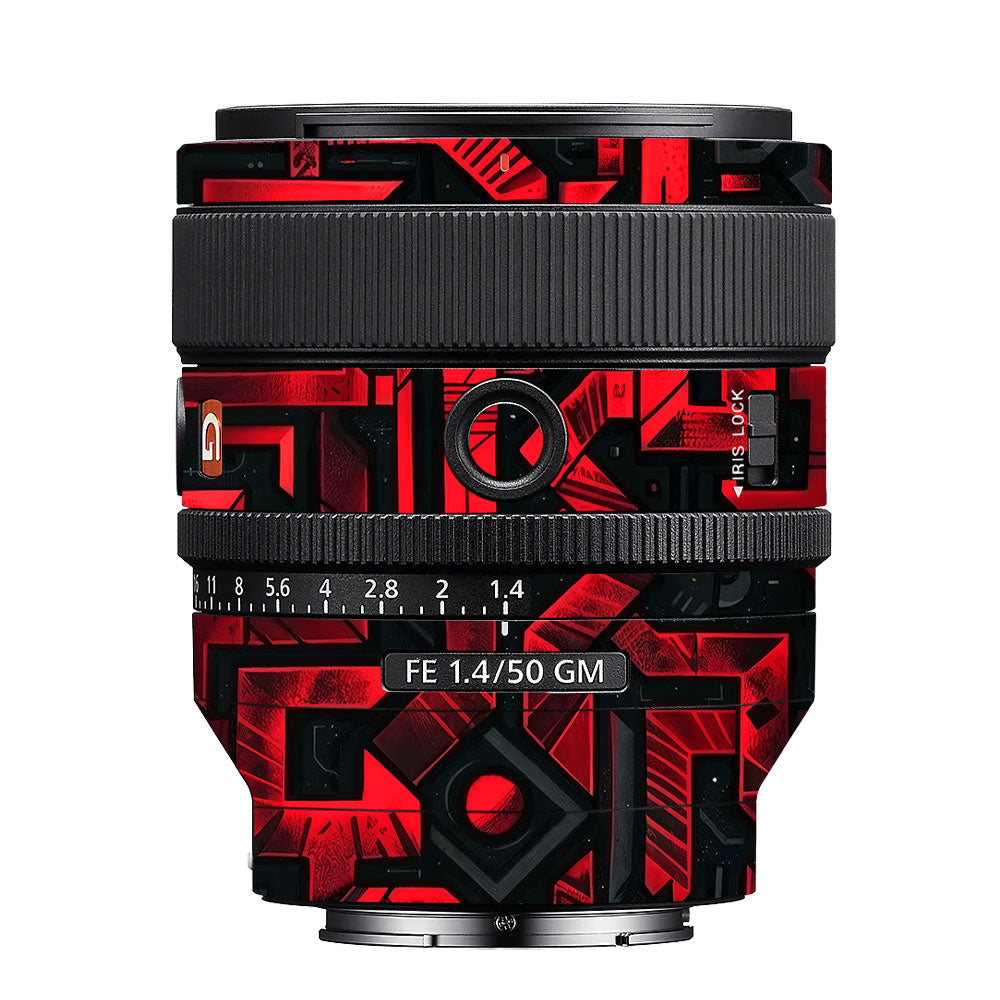 Cyber Maze Circuit Sony FE 50mm f/1.4 GM Camera Lens Skin