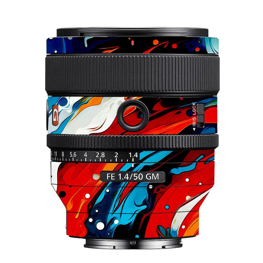Fire & Ice Flow Sony FE 50mm f/1.4 GM Camera Lens Skin