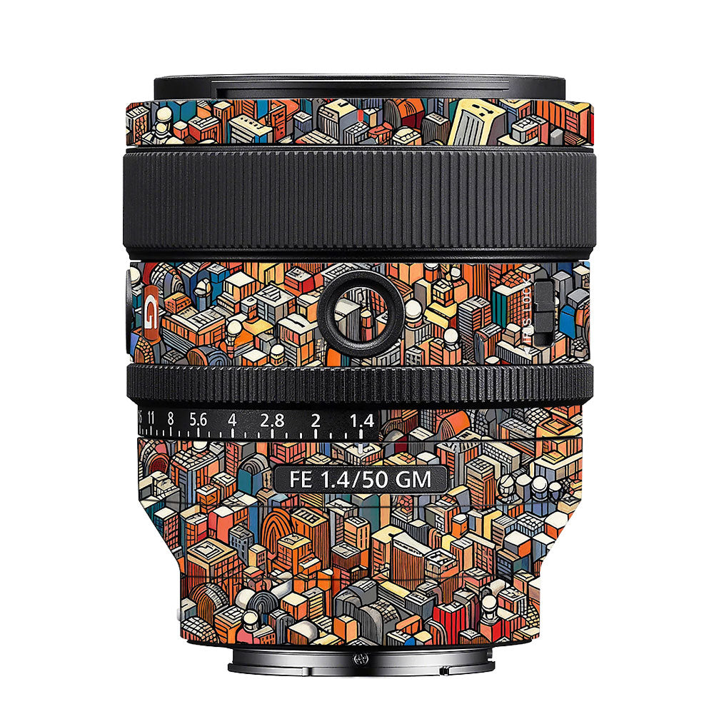 Isometric Cityscape Sony FE 50mm f/1.4 GM Camera Lens Skin