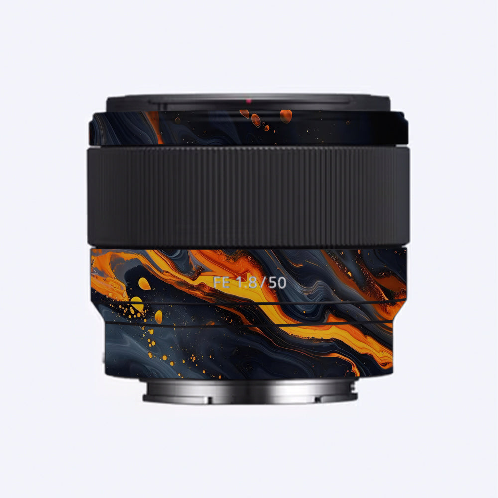 Lava Marble Sony FE 50mm f/1.8 Camera Lens Skin