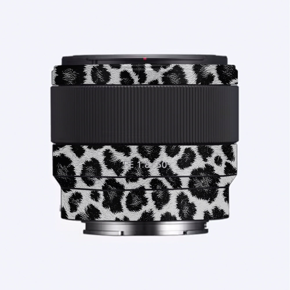 Snow Leopard Spots Sony 50mm 1.8 Camera Lens Skin