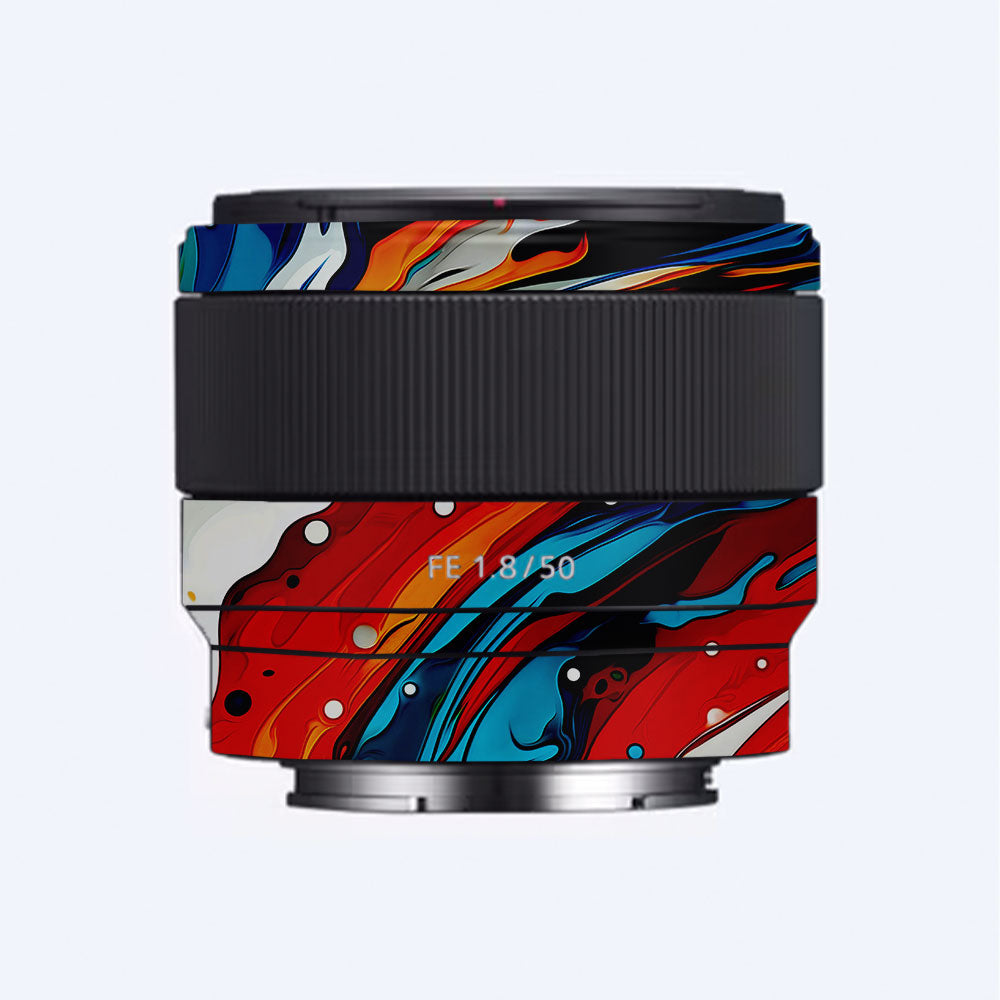 Fire & Ice Flow Sony FE 50mm f/1.8 Camera Lens Skin