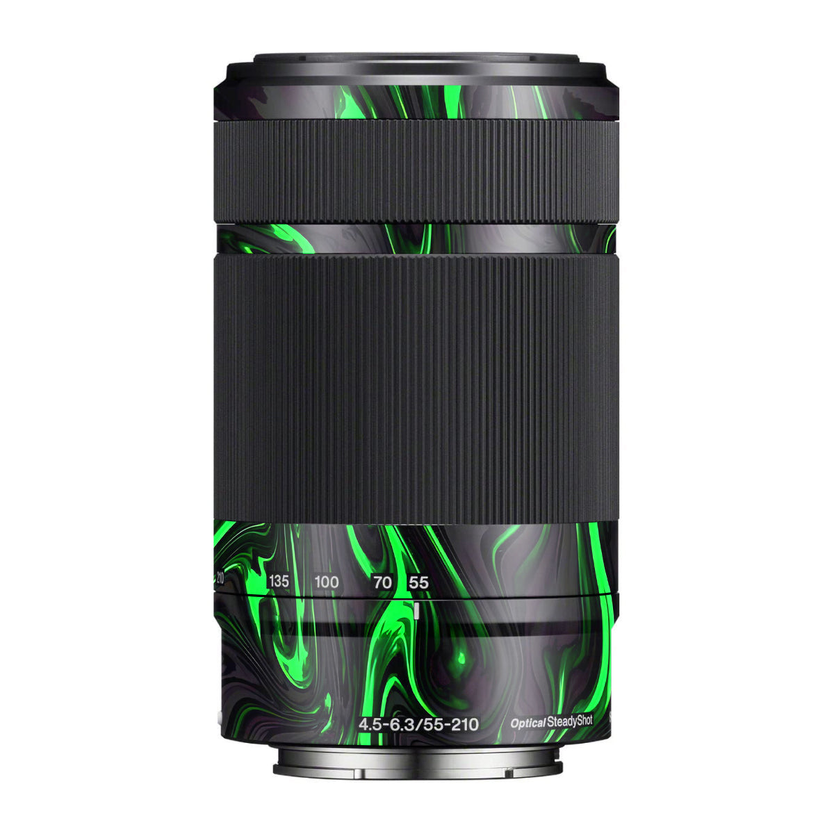 Green Liquid Pattern Sony E 55-210mm F/4.5-6.3 OSS Camera Lens Skin
