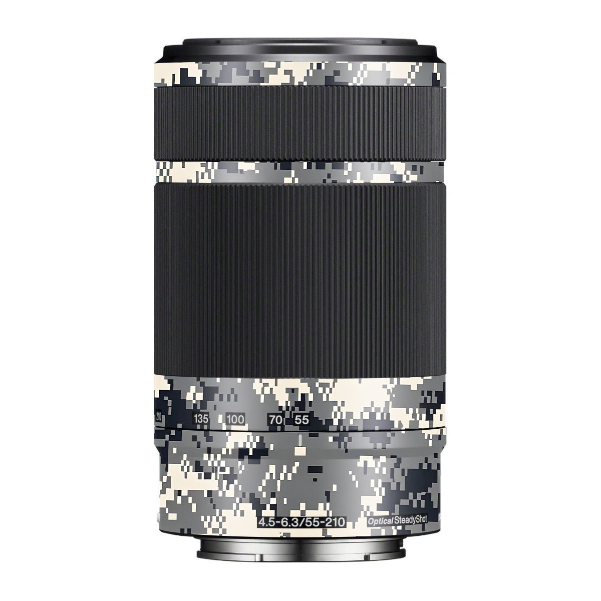 Grey Black Pixel Sony E 55-210mm F/4.5-6.3 OSS Camera Lens Skin
