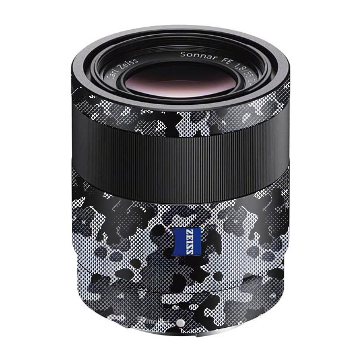 Stealth Grey Camo Sony FE 55mm F/1.8 ZA Camera Lens Skin