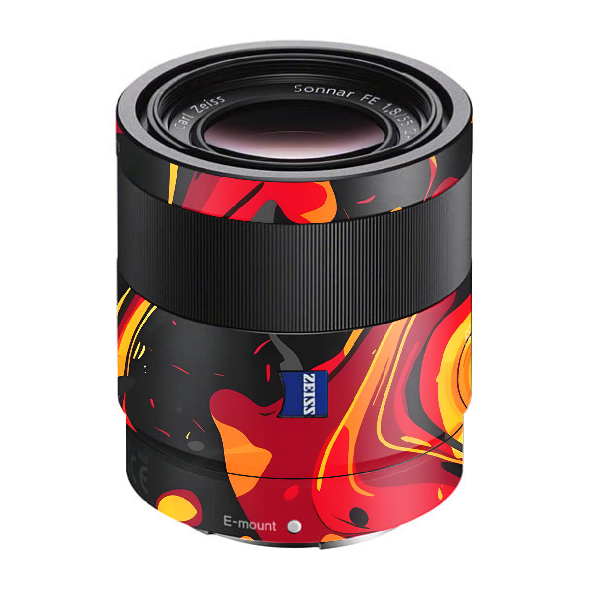 Lava Burst Sony FE 55mm F/1.8 ZA Camera Lens Skin