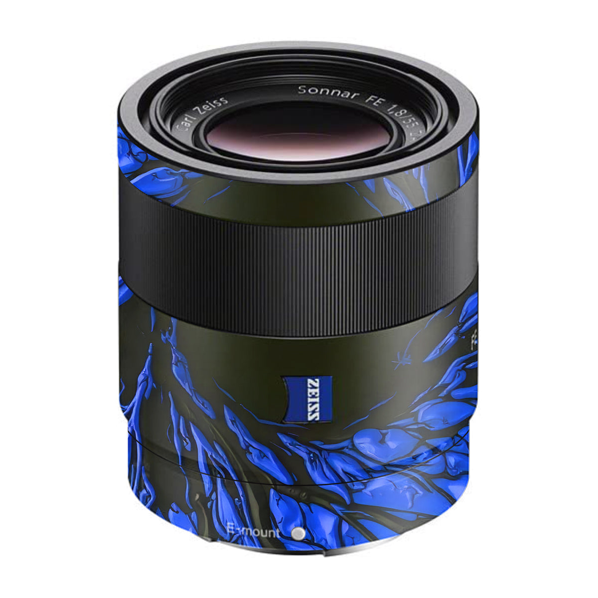 Venom Blue Sony FE 55mm F/1.8 ZA Camera Lens Skin