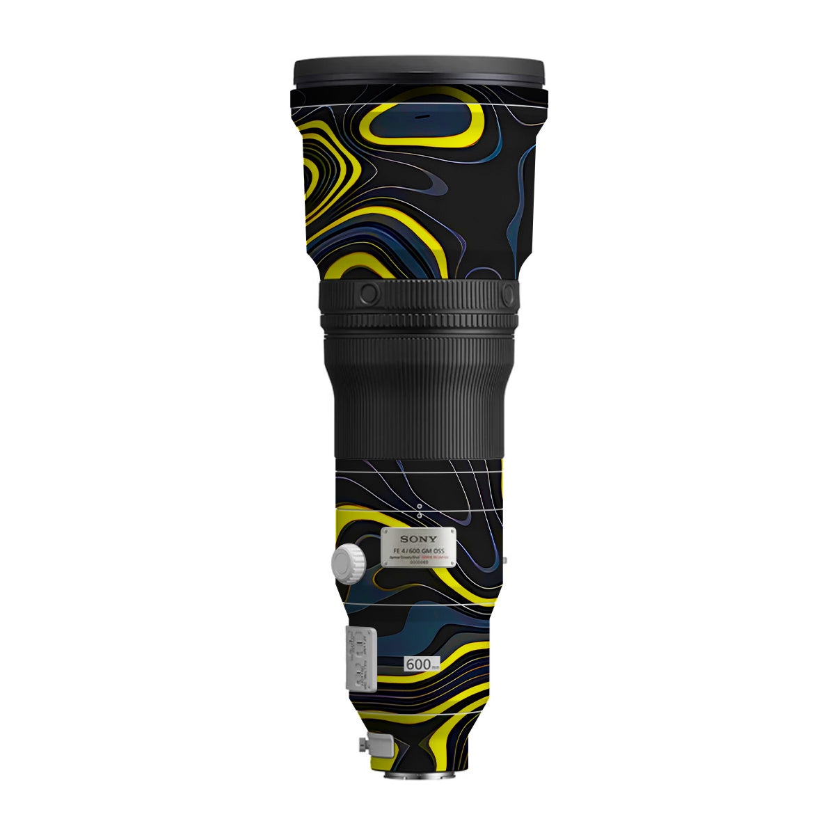 Neon Lava Contours Sony FE 600mm F/4 GM OSS Camera Lens Skin