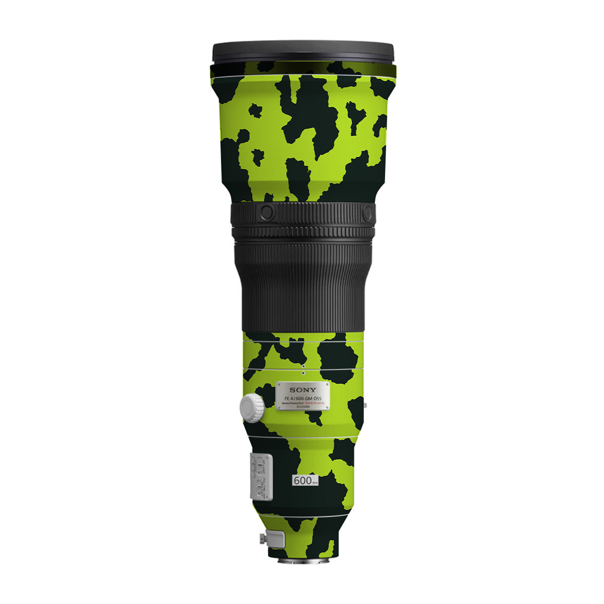 Neon Green Splatter Sony FE 600mm F/4 GM OSS Camera Lens Skin