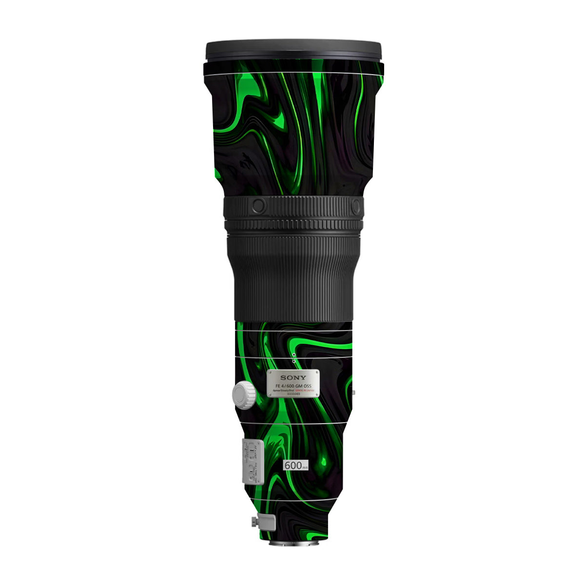 Green Liquid Pattern Sony FE 600mm F/4 GM OSS Camera Lens Skin
