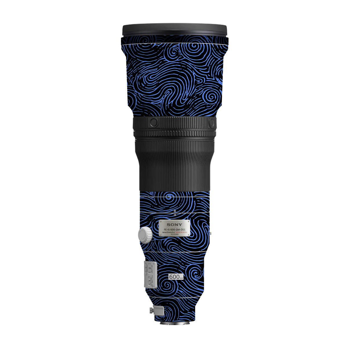Blue Spirals Sony FE 600mm F/4 GM OSS Camera Lens Skin