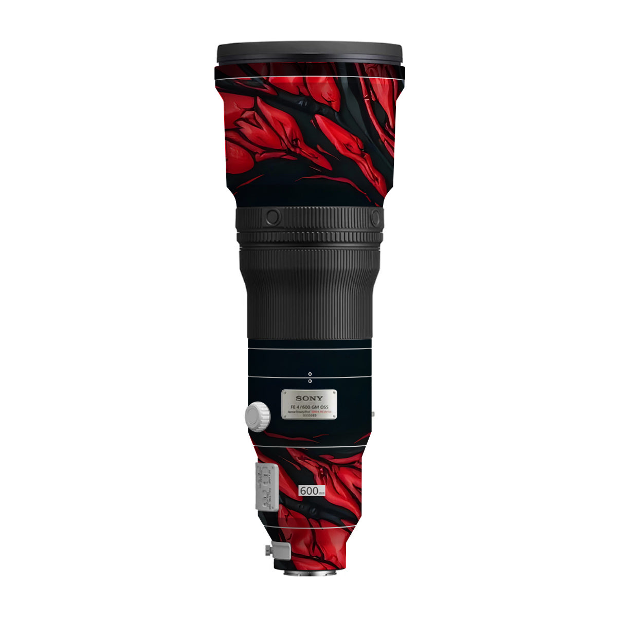 Venom Red Sony FE 600mm F/4 GM OSS Camera Lens Skin