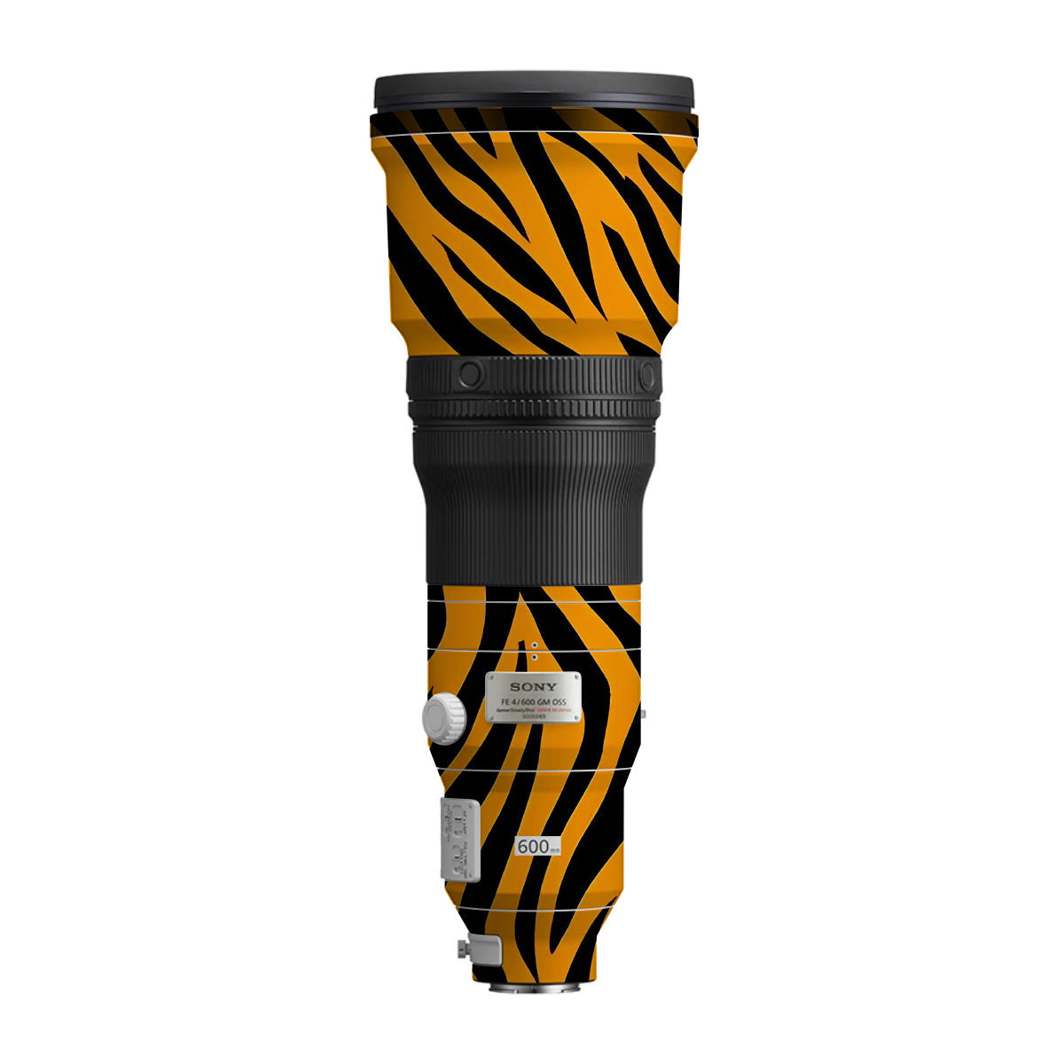 Zebra Gold Pattern Sony FE 600mm F/4 GM OSS Camera Lens Skin