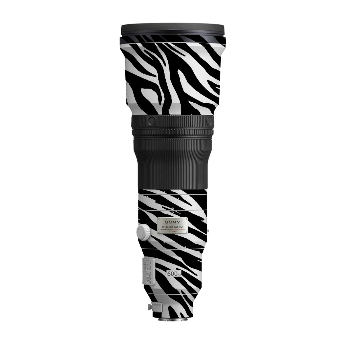 Classic Zebra Stripes Sony FE 600mm F/4 GM OSS Camera Lens Skin