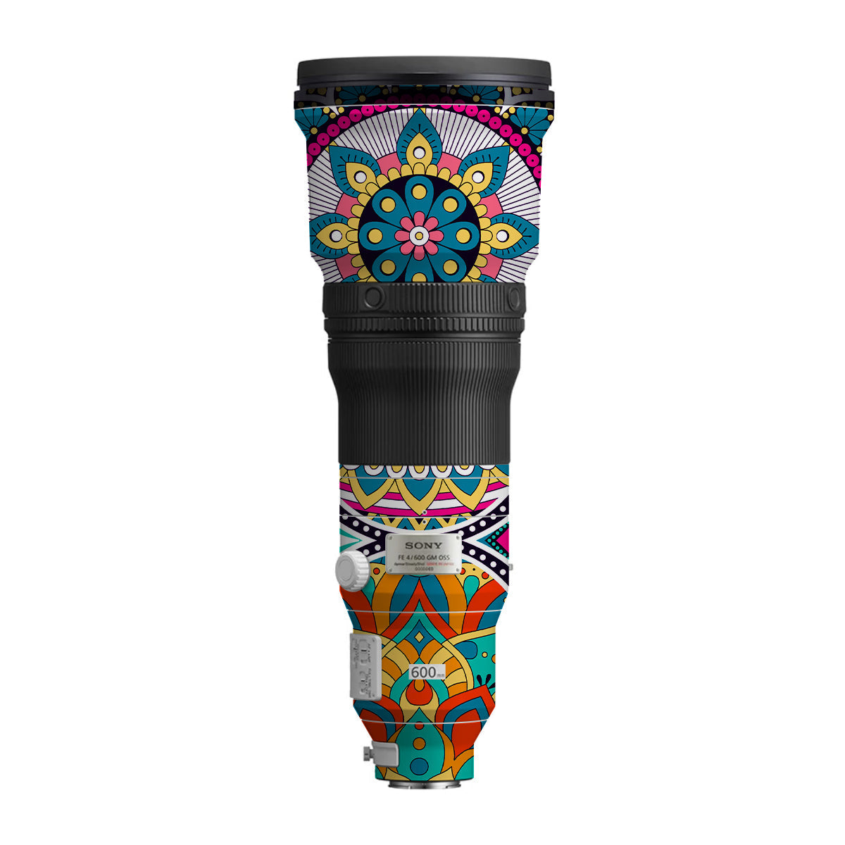 Boho Mandala Tile Pattern Sony FE 600mm F/4 GM OSS Camera Lens Skin