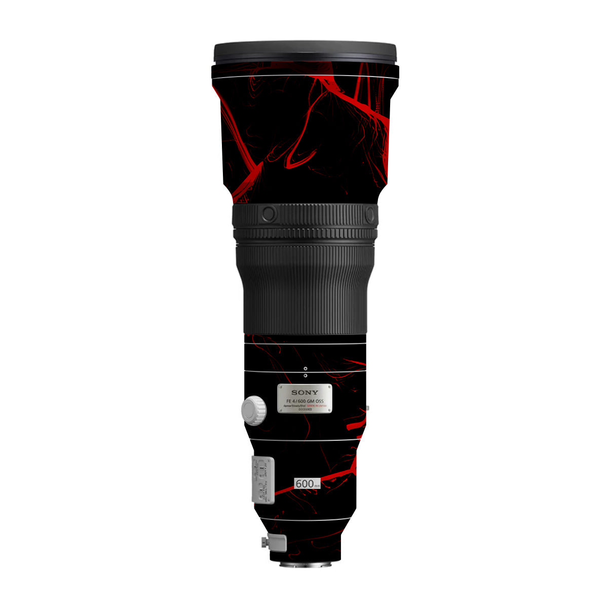 Red Neural Grid Sony FE 600mm F/4 GM OSS Camera Lens Skin