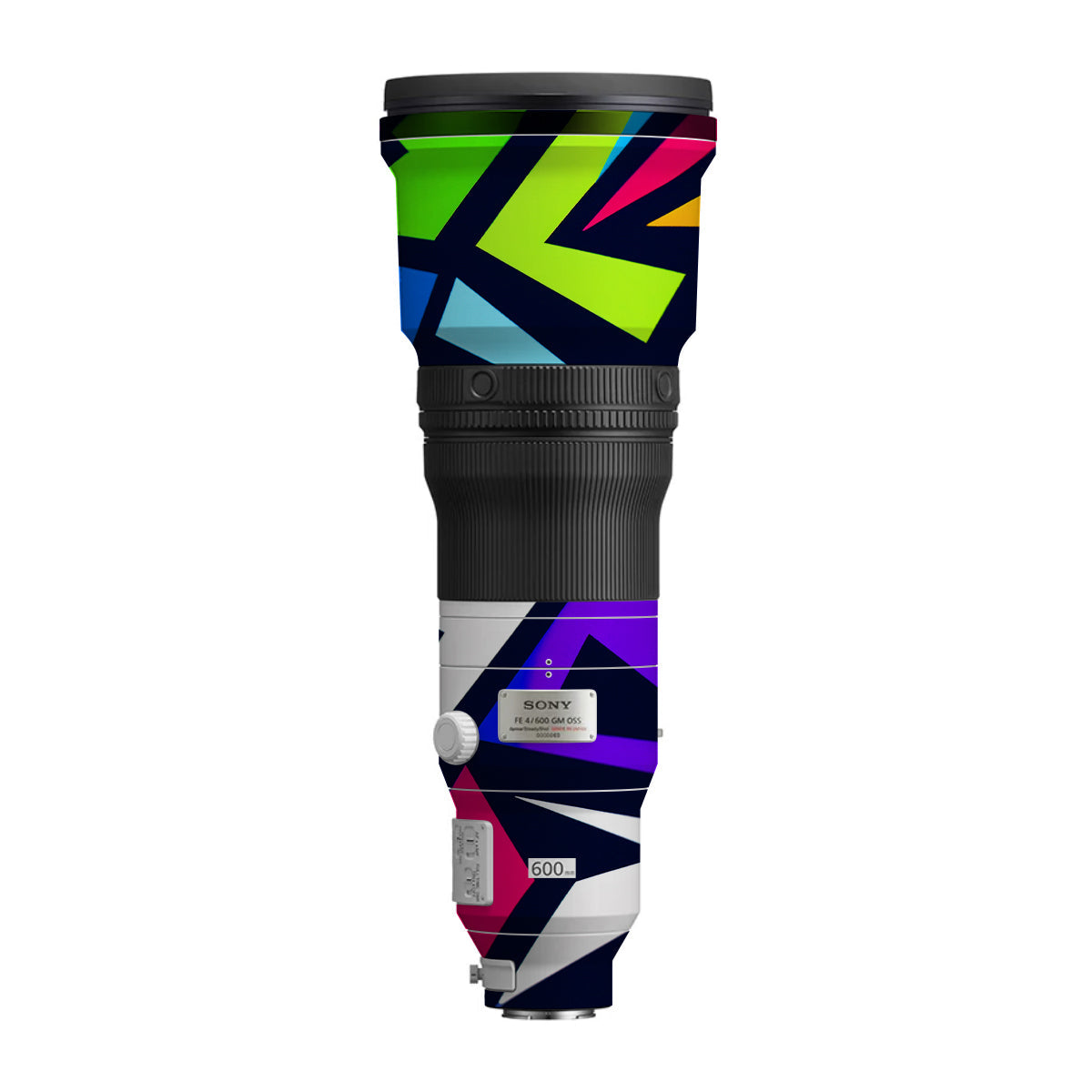 Bold Geometric Pop Sony FE 600mm F/4 GM OSS Camera Lens Skin