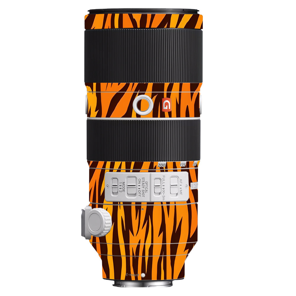 Wild Tiger Stripes Sony FE 70–200mm f/2.8 GM OSS Camera Lens Skin