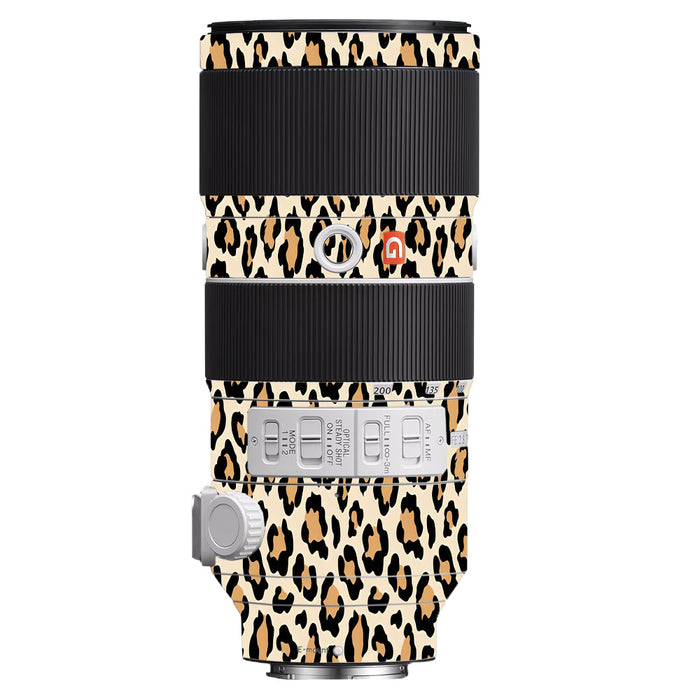 Sandy Leopard Spots Sony FE 70–200mm f/2.8 GM OSS Camera Lens Skin