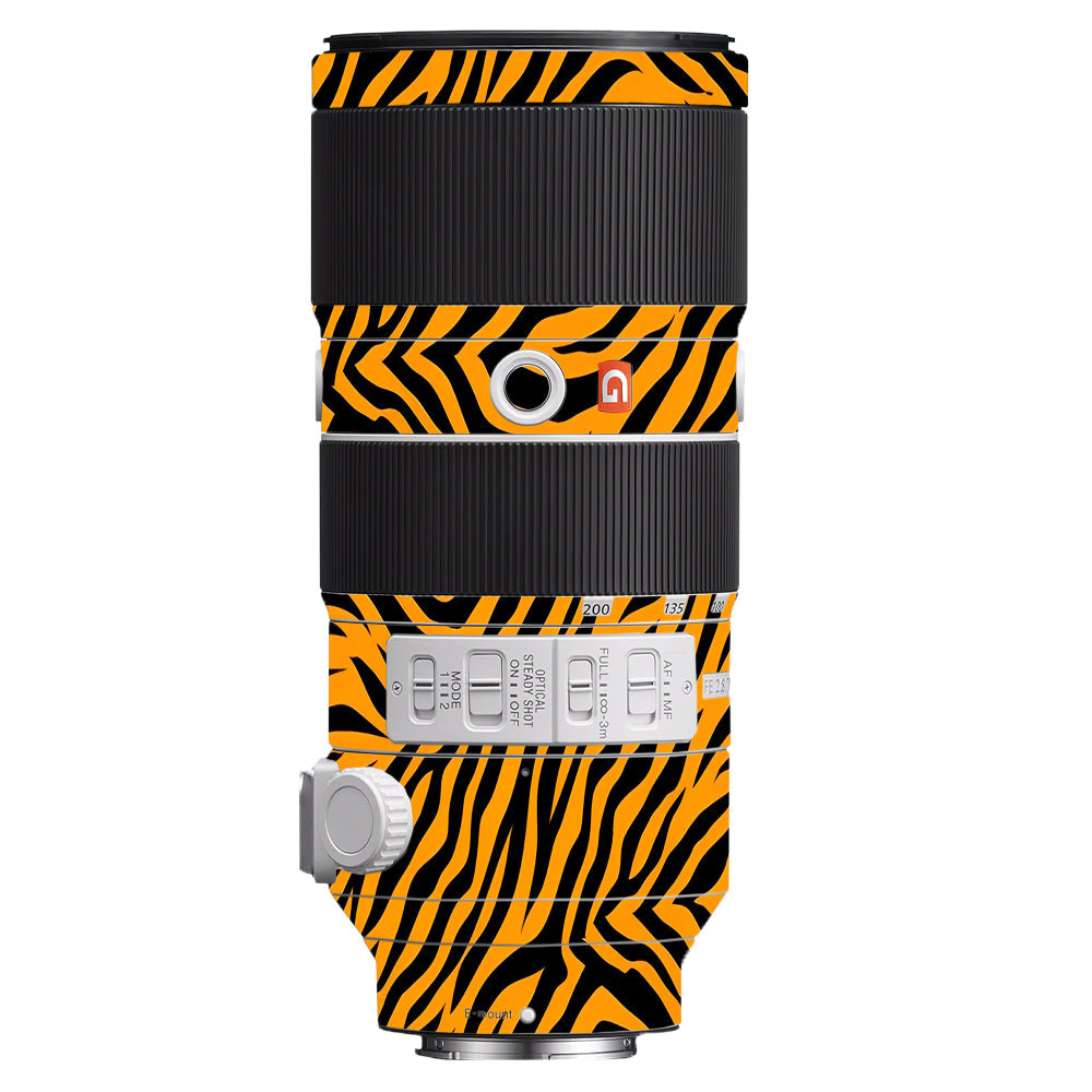 Zebra Gold Pattern Sony FE 70–200mm f/2.8 GM OSS Camera Lens Skin