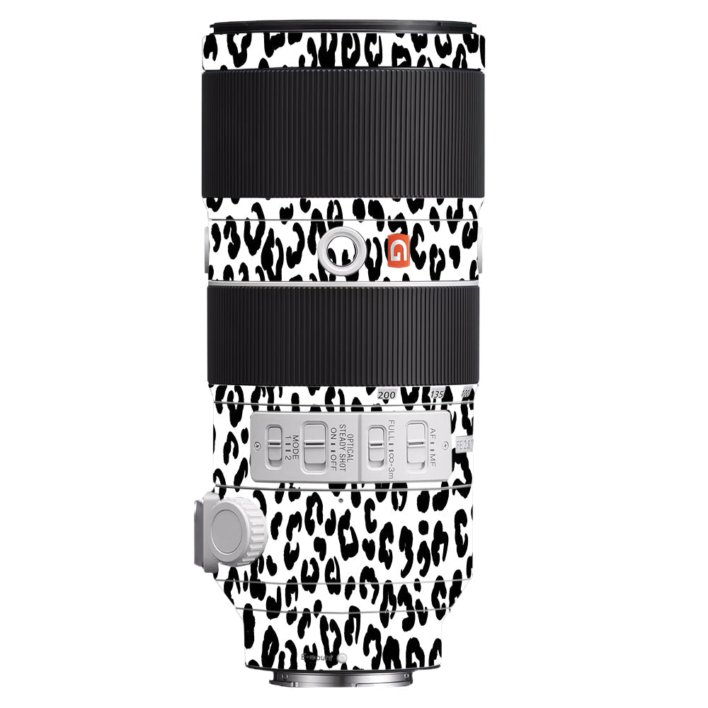 White Leopard Sony 70-200mm Camera Lens Skin