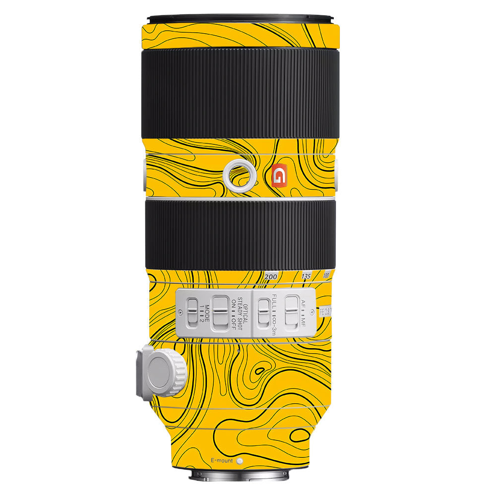 Topographic Map Pattern Sony FE 70–200mm f/2.8 GM OSS Camera Lens Skin