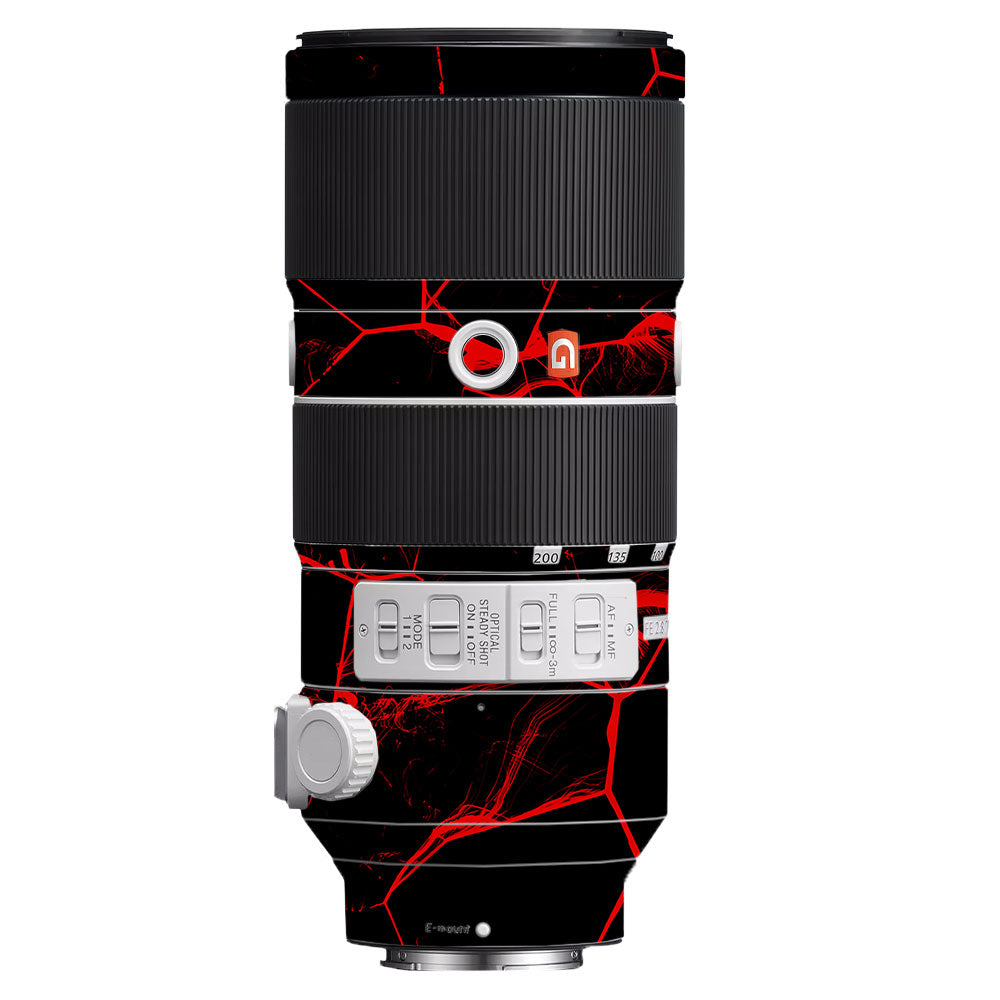 Red Neural Grid Sony FE 70–200mm f/2.8 GM OSS Camera Lens Skin