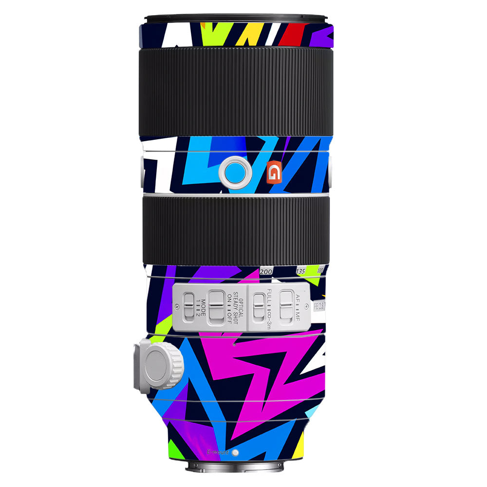 Bold Geometric Pop Sony FE 70–200mm f/2.8 GM OSS Camera Lens Skin