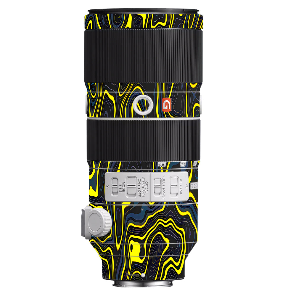 Neon Lava Contours Sony FE 70–200mm f/2.8 GM OSS Camera Lens Skin