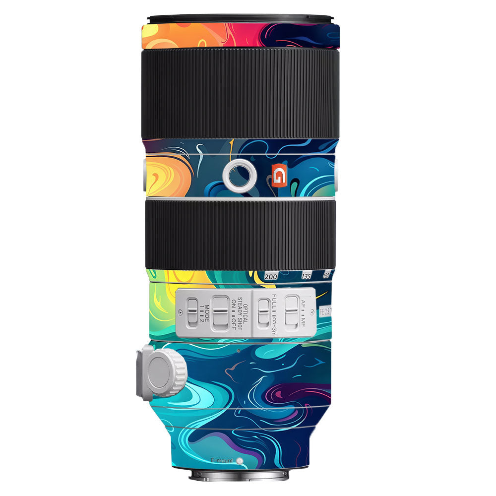 Rainbow Liquid Fusion Sony FE 70–200mm f/2.8 GM OSS Camera Lens Skin