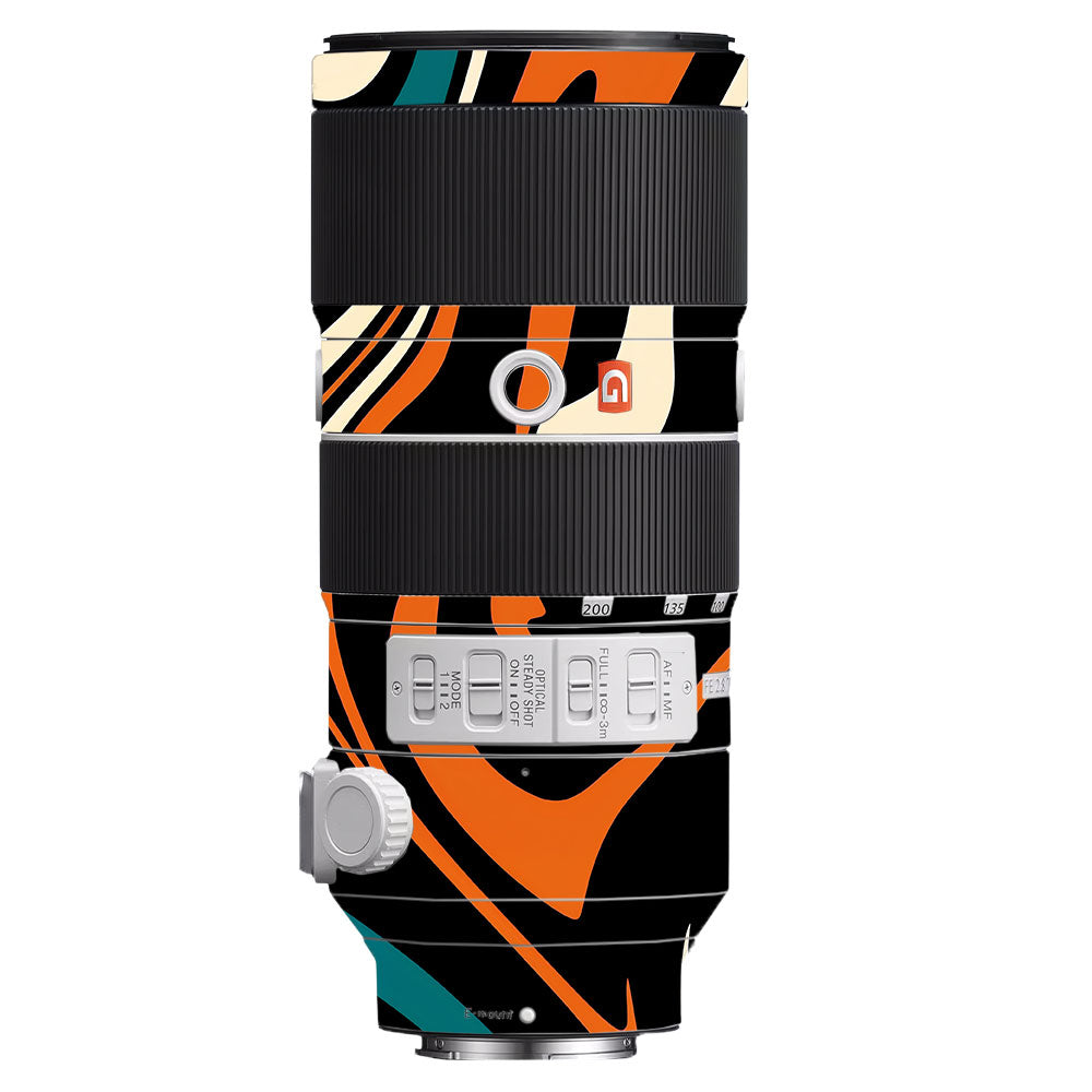 Mid-Century Abstract Swirl Sony FE 70–200mm f/2.8 GM OSS Camera Lens Skin