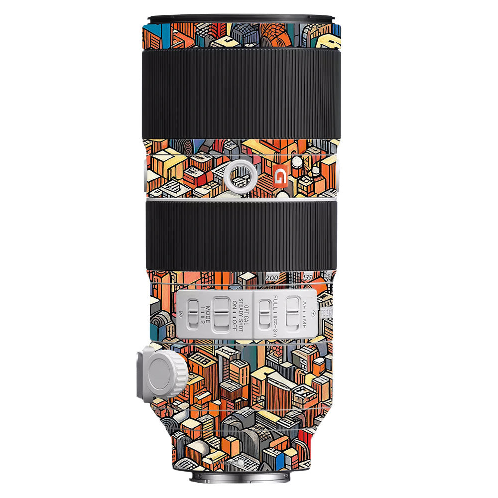 Isometric Cityscape Sony FE 70–200mm f/2.8 GM OSS Camera Lens Skin
