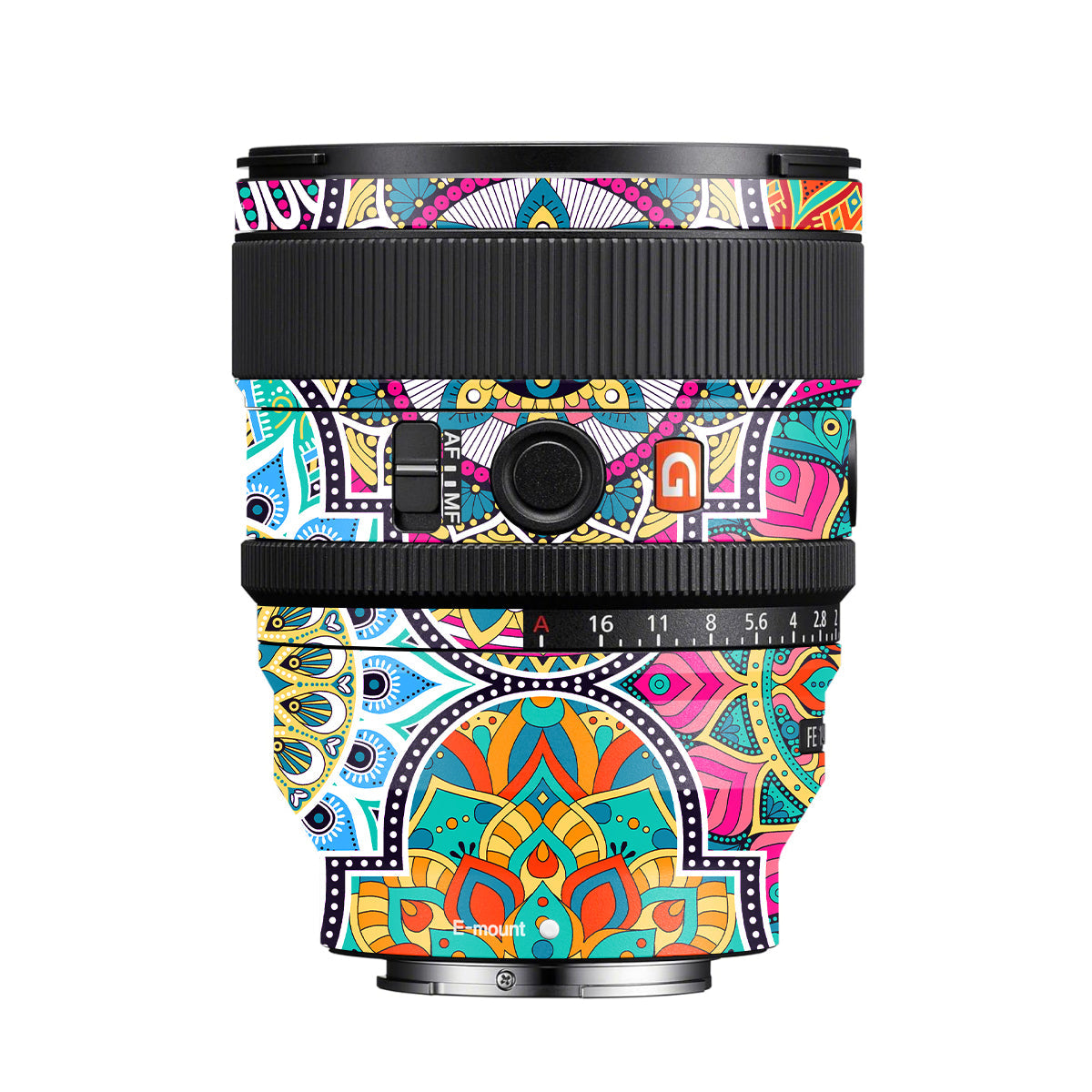 Boho Mandala Tile Pattern Sony FE 85mm F/1.4 GM II Camera Lens Skin