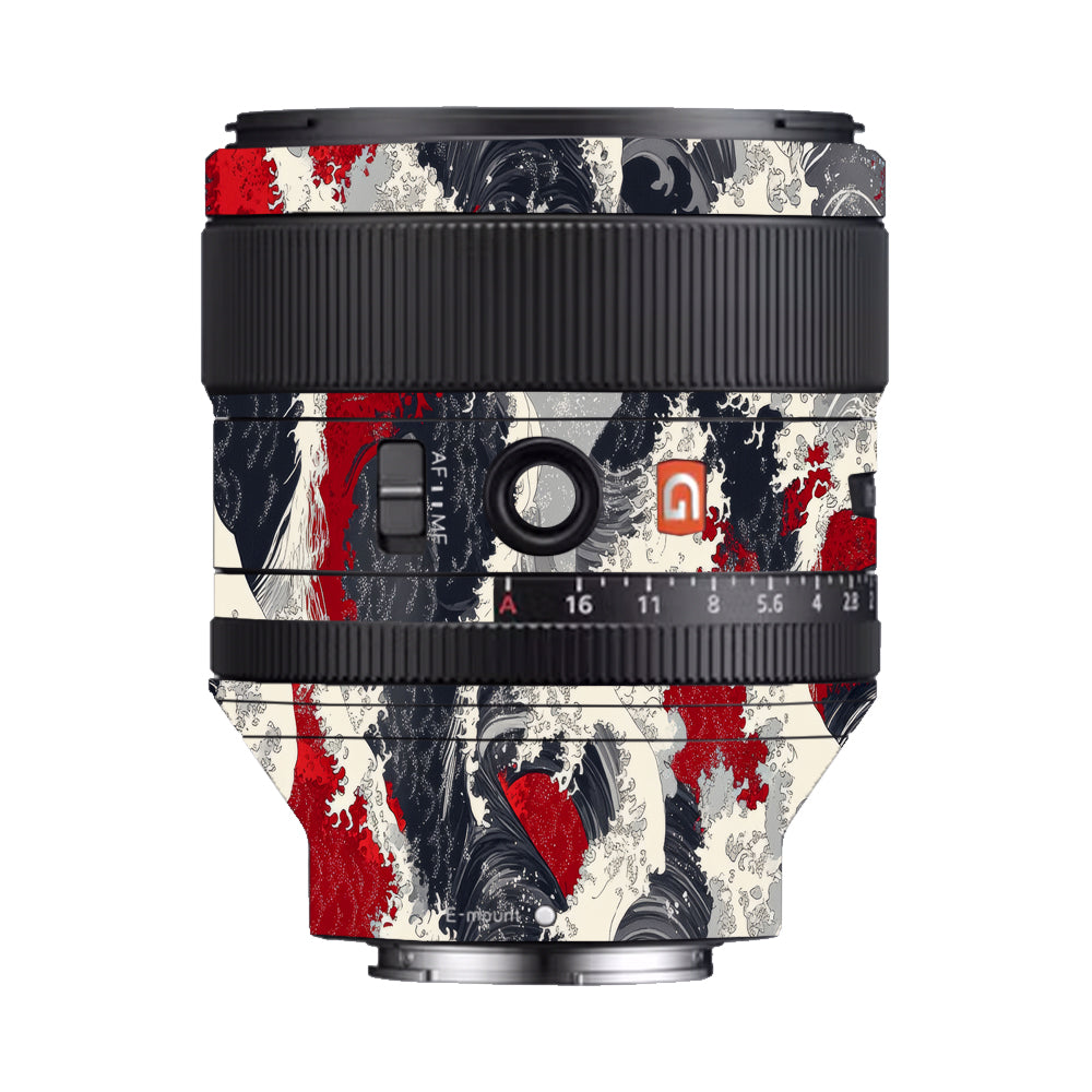 Abstract Waves Sony FE 85mm f/1.4 GM Camera Lens Skin