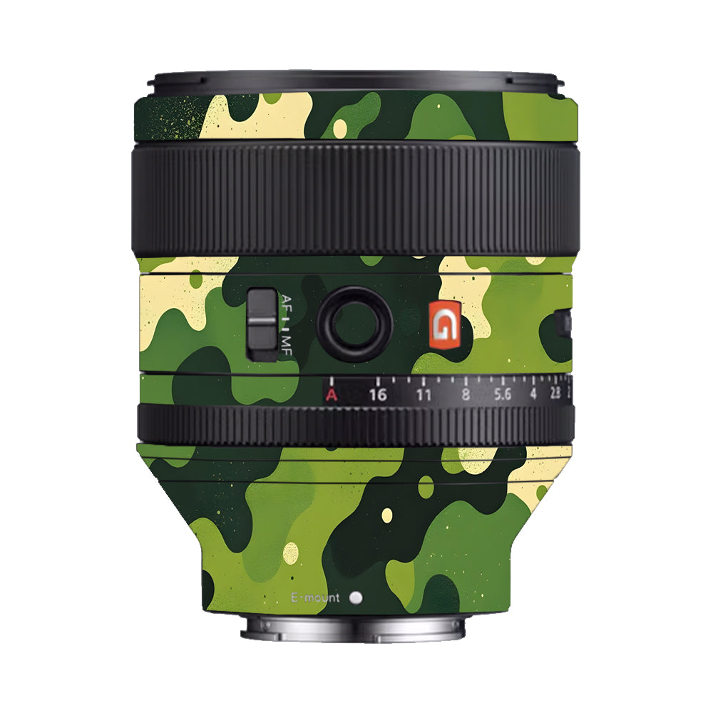 Camouflage Pattern Sony FE 85mm f/1.4 GM Camera Lens Skin