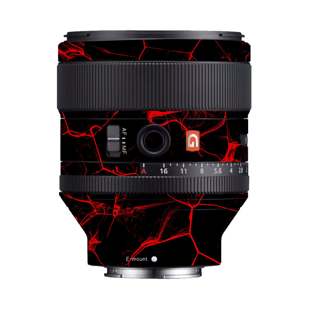 Red Neural Grid Sony FE 85mm f/1.4 GM Camera Lens Skin