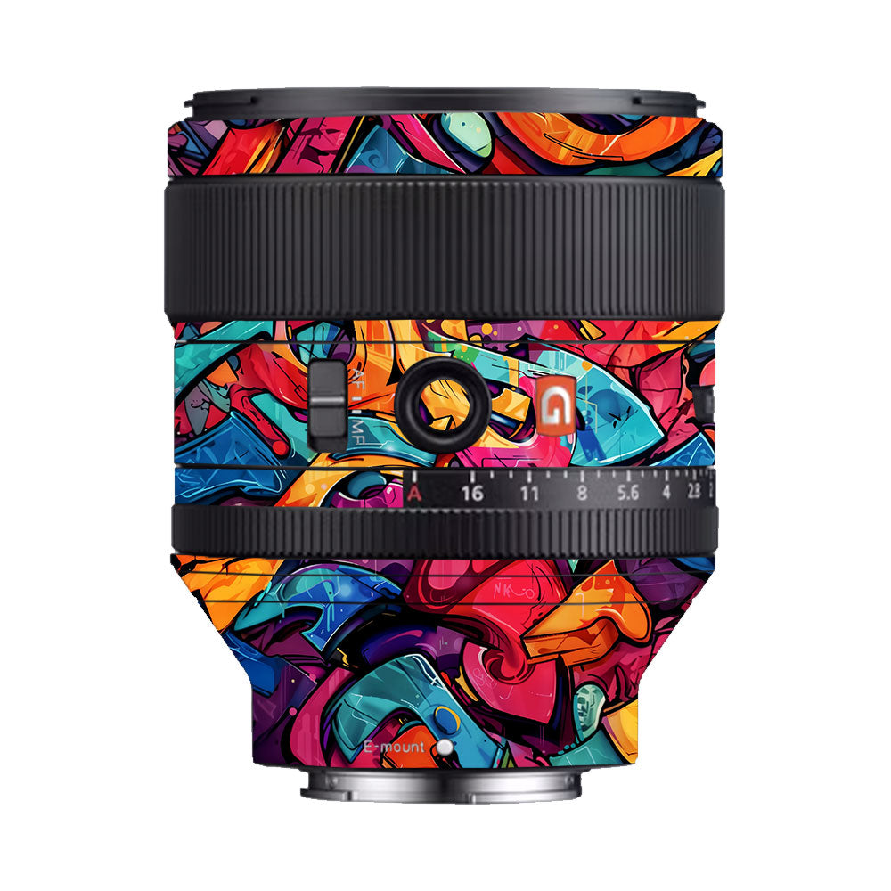 Urban Graffiti Explosion Sony FE 85mm f/1.4 GM Camera Lens Skin