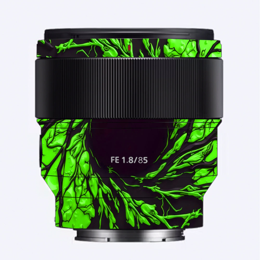 Venom Green Sony 85mm 1.8 Camera Lens Skin