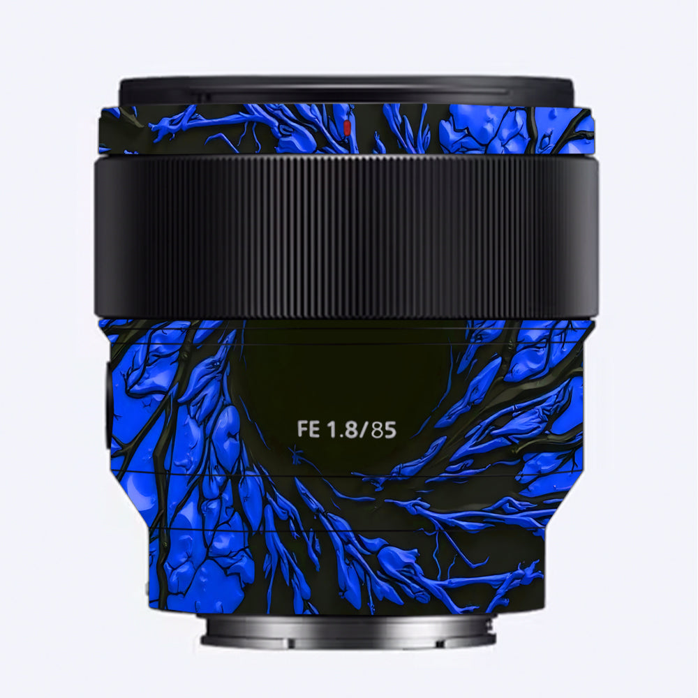 Venom Blue Sony FE 85mm f/1.8 Camera Lens Skin