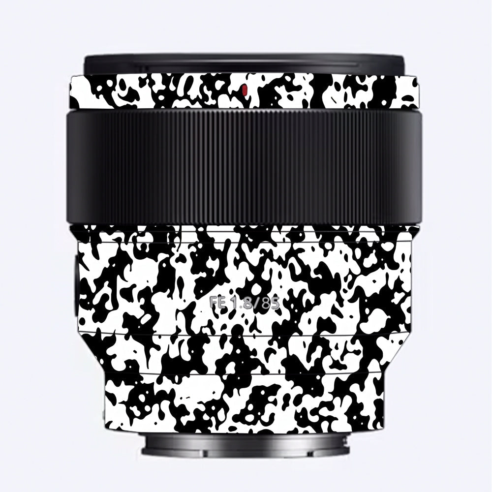 Snow Camo Sony 85mm 1.8 Camera Lens Skin
