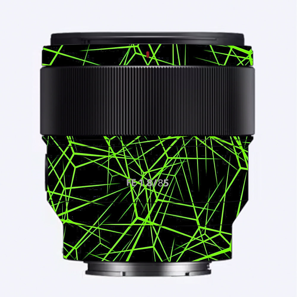 Neon Grid Sony FE 85mm f/1.8 Camera Lens Skin