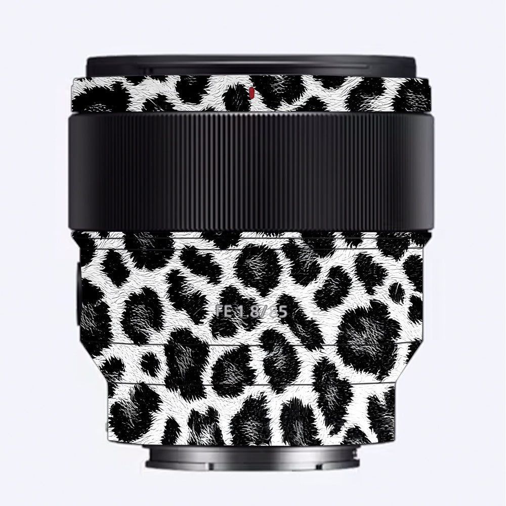 Snow Leopard Spots Sony 85mm 1.8 Camera Lens Skin