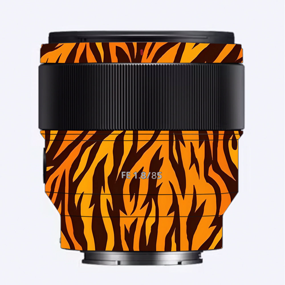 Wild Tiger Stripes Sony FE 85mm f/1.8 Camera Lens Skin