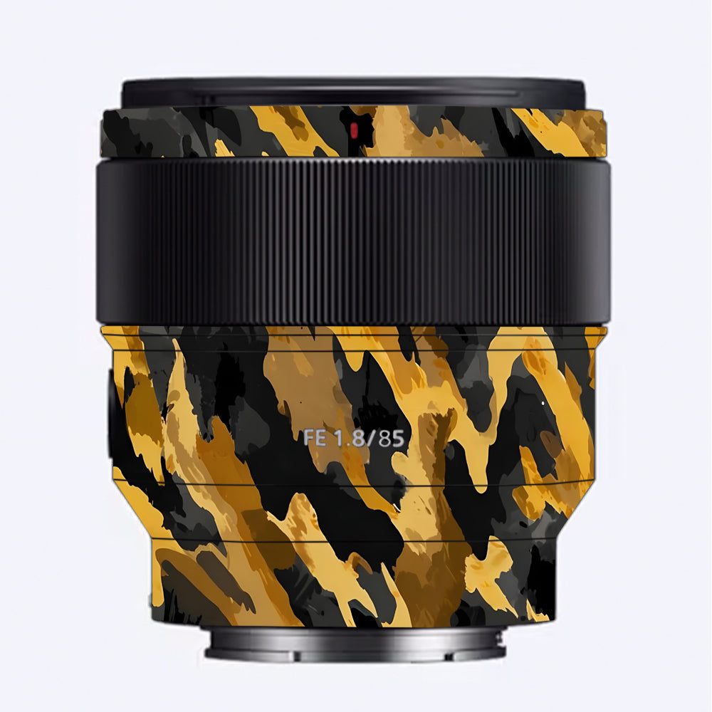 Camo Tiger Blend Sony FE 85mm f/1.8 Camera Lens Skin