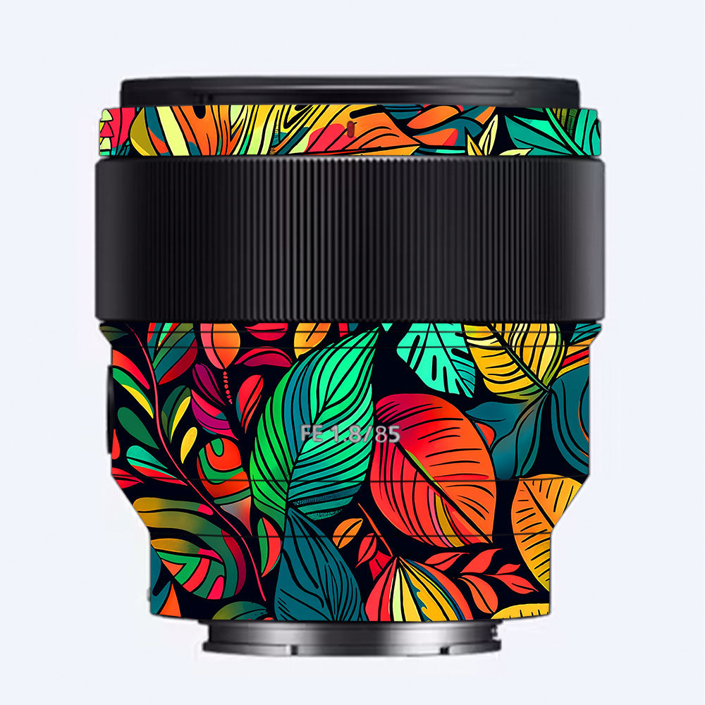 Tropical Jungle Leaves Sony FE 85mm f/1.8 Camera Lens Skin