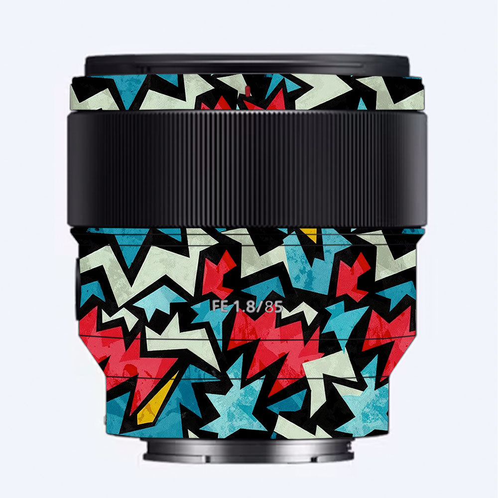 Pop Art Lightning Sony FE 85mm f/1.8 Camera Lens Skin