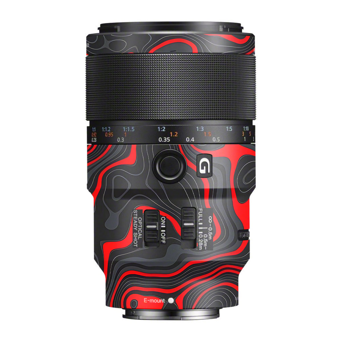 Crimson Waves Sony FE 90mm F/2.8 Macro OSS Camera Lens Skin