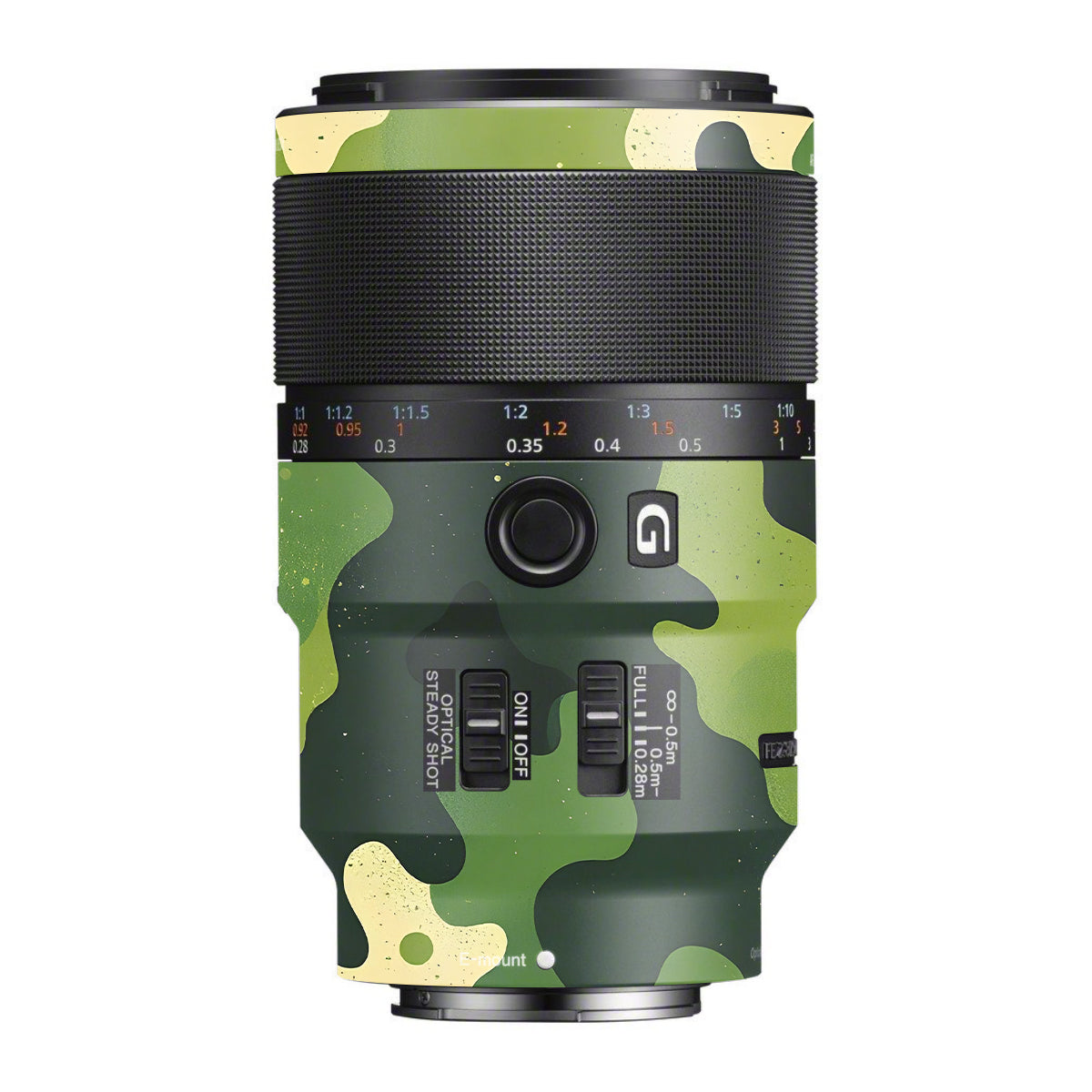Camouflage Pattern Sony FE 90mm F/2.8 Macro OSS Camera Lens Skin