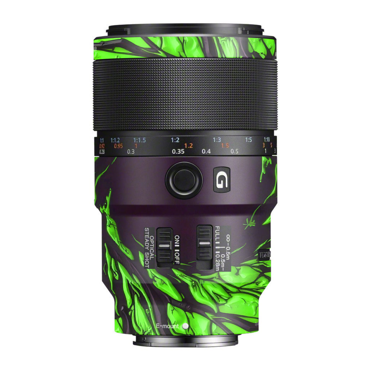 Venom Green Sony FE 90mm F/2.8 Macro OSS Camera Lens Skin